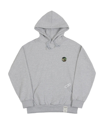 [UNISEX]スモールカモドットスマイルフードティー_グレー