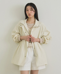 LINGSEOUL（リングソウル）の「high neck string jumper-cream（ナイロンジャケット）」