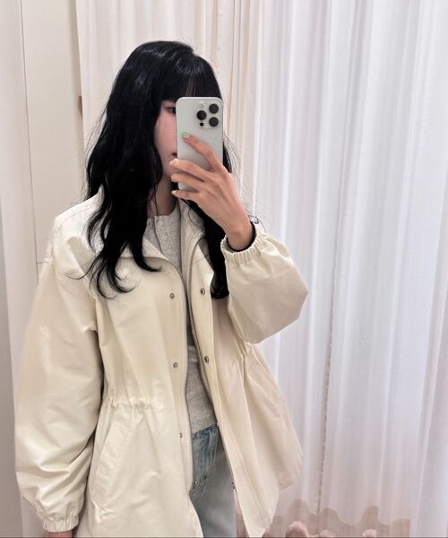 LINGSEOUL(リングソウル)の「high neck string jumper-cream(ナイロンジャケット・レディース・その他・FREE)」の5枚目の写真