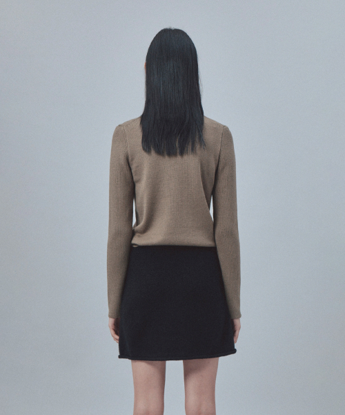 Rest&Recreation（レストアンドレクリエーション）の「SLIM FIT HALF ZIP-UP KNIT - KHAKI（ニット/セーター・レディース・その他・ONE）」の5枚目の写真