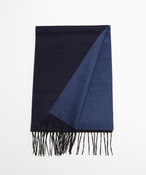 PIACENZA（ピアチェンツァ）の「PIACENZA 別注 Si/Ca Wフェイスソリッド 30*170（マフラー・メンズ・ダークブルー・FREE）」の3枚目の写真