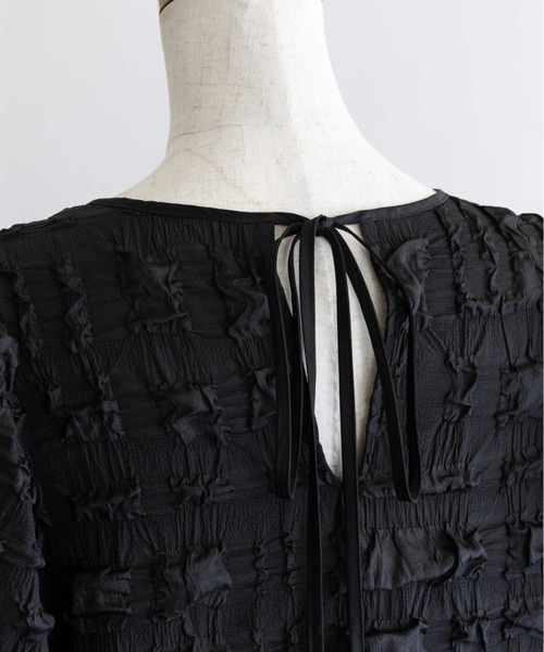 EN NEUME（エンノイム）の「Jacquard Puffy Dress（ワンピース・レディース・アイボリー/ブラック・0/1）」の21枚目の写真