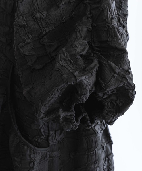 EN NEUME（エンノイム）の「Jacquard Puffy Dress（ワンピース・レディース・アイボリー/ブラック・0/1）」の22枚目の写真