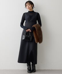 Whim Gazette（ウィムガゼット）の「【WEB限定】タートルネックフレア