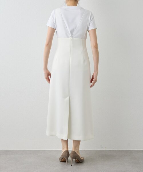 Whim Gazette（ウィムガゼット）の「ダブルサテンワンピース（ワンピース・レディース・オフホワイト/ブラック・FREE）」の20枚目の写真