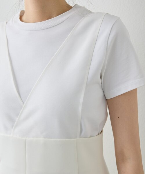 Whim Gazette（ウィムガゼット）の「ダブルサテンワンピース（ワンピース・レディース・オフホワイト/ブラック・FREE）」の21枚目の写真