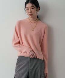 【洗える】ヘアリーフォルムニット
