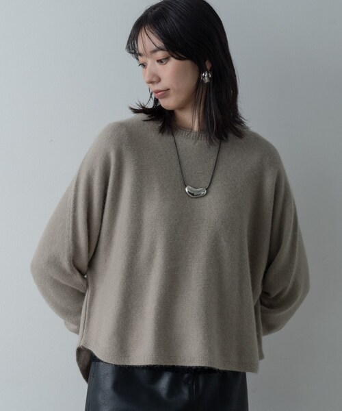 GALLEST（ギャレスト）の「【洗える】ヘアリーフォルムニット（ニット/セーター・レディース・ベージュ/ライトグレー系8/オフホワイト/グリーン系/ブラック/ピンク・34/38）」の20枚目の写真