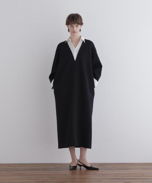 LE PHIL 完売品　襟付きワンピース ◇ジャージー襟付きワンピース（ワンピース）｜LE PHIL（ルフィル）の