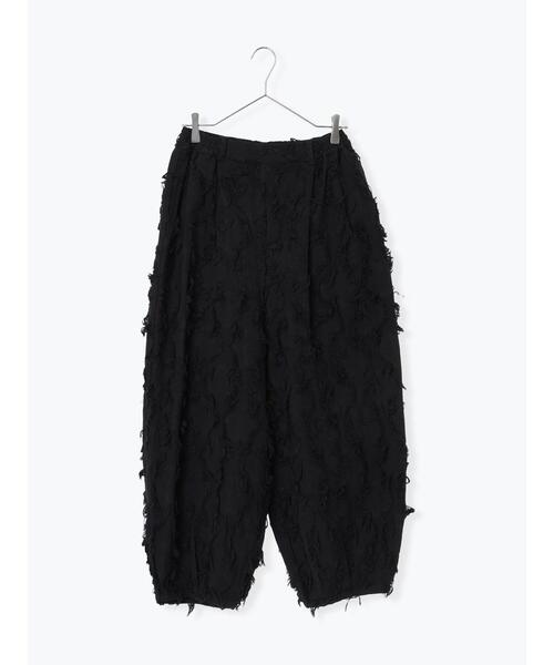 TSUHARU by Samansa Mos2（ツハルバイサマンサモスモス）の「フラワー柄カットジャカードパンツ（その他パンツ・レディース・ベージュ/ブラック・F）」の22枚目の写真