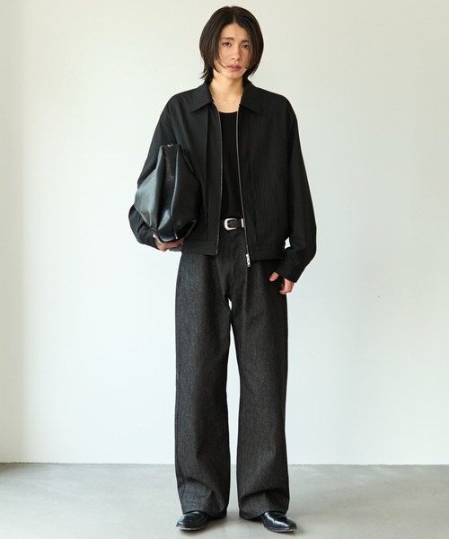 Stripe short blouson / ストライプショートブルゾン（ブルゾン