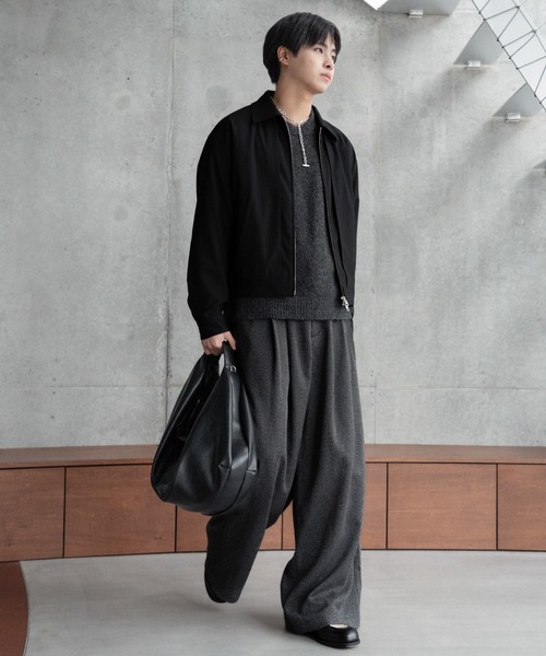 Stripe short blouson / ストライプショートブルゾン（ブルゾン