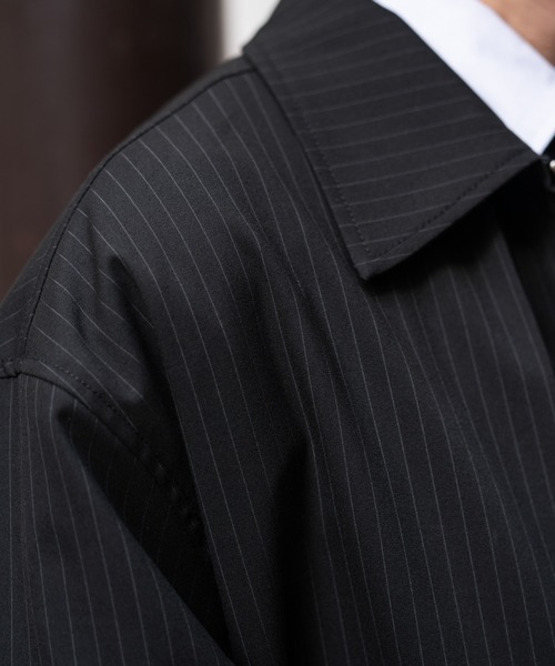 SINSS（シンス）の「Stripe short blouson / ストライプショートブルゾン（ブルゾン・メンズ・ブラック・SMALL/X-SMALL/LARGE/MEDIUM）」の9枚目の写真