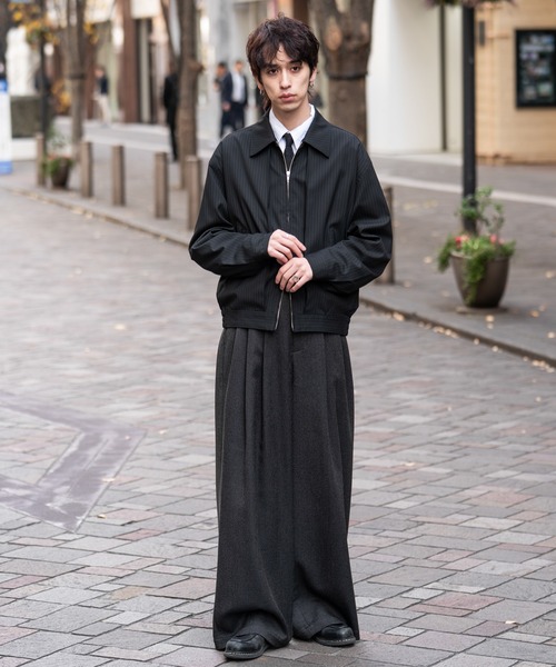 SINSS（シンス）の「Stripe short blouson / ストライプショートブルゾン（ブルゾン・メンズ・ブラック・SMALL/X-SMALL/LARGE/MEDIUM）」の11枚目の写真