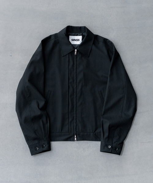 Stripe short blouson / ストライプショートブルゾン（ブルゾン