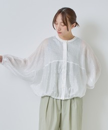 Kelen（ケレン）の「「KELEN / ケレン」箔プリントバルーンシルエットブラウス（シャツ/ブラウス）」