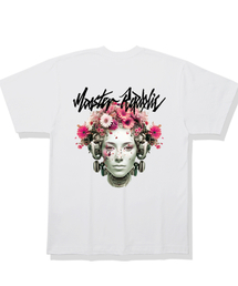 サイバーフラワー ベリーピンク Tシャツ ホワイト