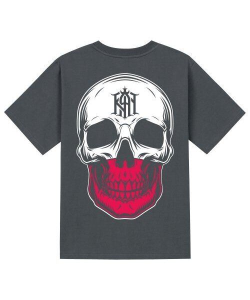 KAN6312(カン6312)の「KTG0142 カクテルスカル 半袖Tシャツ - グレー(Tシャツ/カットソー・メンズ・その他・X-LARGE/LARGE/MEDIUM/SMALL)」の1枚目の写真