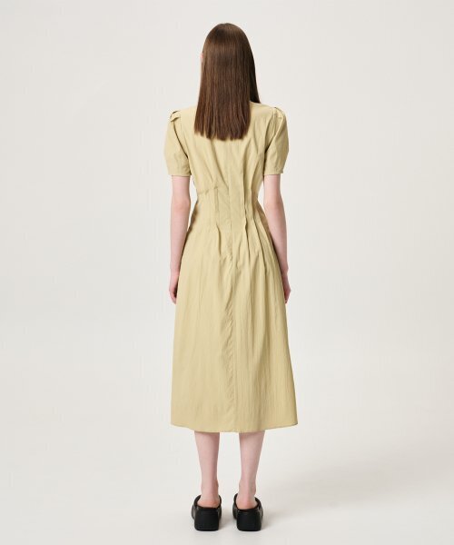 ETMON(エトモン)の「Waist Pintuck Dress, Olive Yellow(ワンピース・レディース・その他・X-SMALL)」の5枚目の写真