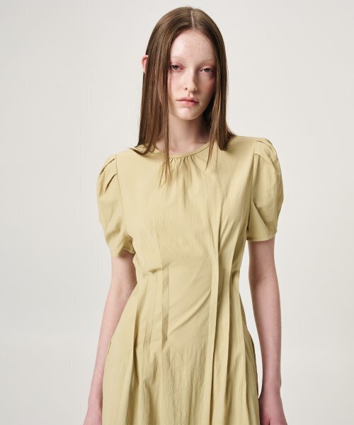 ETMON(エトモン)の「Waist Pintuck Dress, Olive Yellow(ワンピース・レディース・その他・X-SMALL)」の6枚目の写真