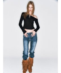 ASURA（アスラ）の「THICK STITCH JEAN [DEEP BLUE]（デニムパンツ）」