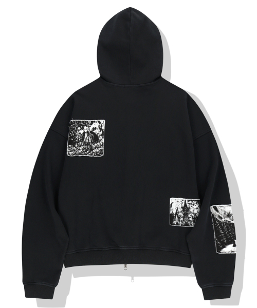 NOT4NERD(ノットフォーナード)の「Cemetery Patch Hood Zip Up - Black(パーカー・レディース・その他・X-LARGE/MEDIUM/LARGE)」の2枚目の写真