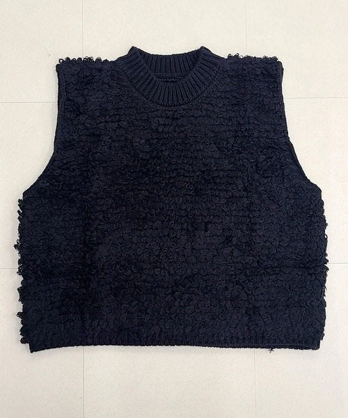 セール】【立体ふっくら質感でぽかぽか】厚手クルーネックモコモコ