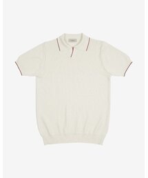 Combination collar knit (Ivory)