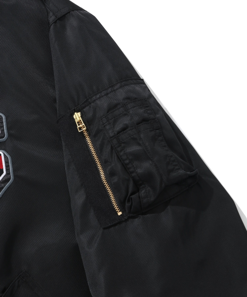 COVERNAT（カバーナット）の「レトロ MA-1 ジャケット ブラック（ブルゾン・レディース・その他・LARGE/MEDIUM/X-LARGE）」の3枚目の写真