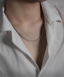 MONOCHROME（モノクローム）の「ミニマルツイストシルバーチェーンネックレス（ネックレス）」