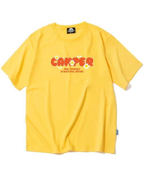 TRIPSHION(トリップション)の「オレンジキャンパーロゴTシャツ - イエロー(Tシャツ/カットソー・メンズ・その他・LARGE/MEDIUM/X-LARGE)」の1枚目の写真