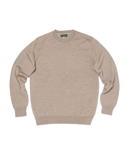 PRODESHIRT(プロデシャツ)の「プレミアムデイリークルーネックニット(ベージュ)(ニット/セーター・メンズ・その他・MEDIUM/LARGE/X-LARGE)」の1枚目の写真