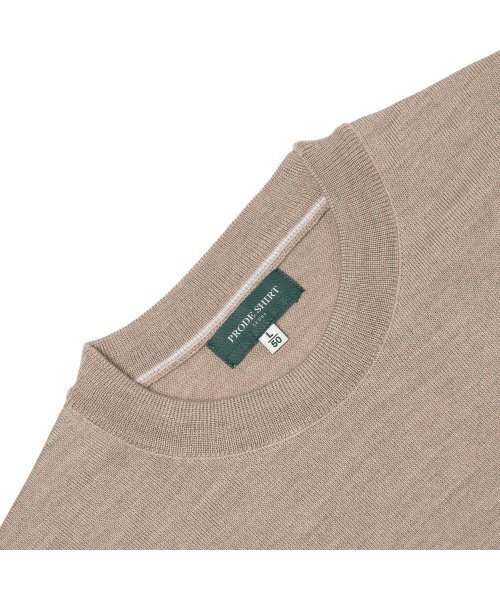 PRODESHIRT(プロデシャツ)の「プレミアムデイリークルーネックニット(ベージュ)(ニット/セーター・メンズ・その他・MEDIUM/LARGE/X-LARGE)」の5枚目の写真