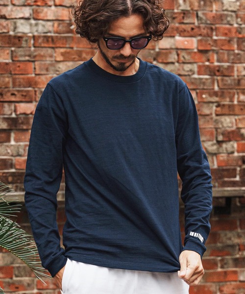 felkod(フィルコッド)の「mlt5514-Barcode Embroidery Slab Long Sleeve Cut sew ロングスリーブカットソー(F26S240)(Tシャツ/カットソー・メンズ・ホワイト/ブラック/ネイビー・S/M/L/XL)」の10枚目の写真