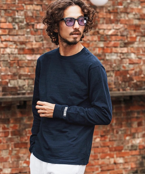 felkod(フィルコッド)の「mlt5514-Barcode Embroidery Slab Long Sleeve Cut sew ロングスリーブカットソー(F26S240)(Tシャツ/カットソー・メンズ・ホワイト/ブラック/ネイビー・S/M/L/XL)」の11枚目の写真