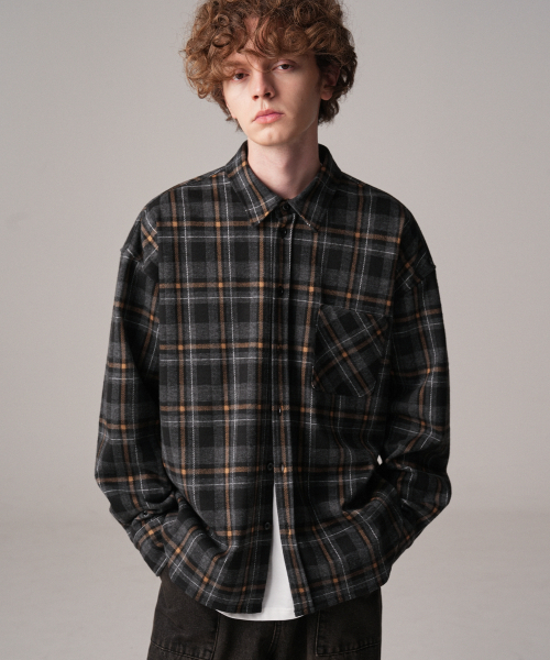 ZENDUST(ジェンダスト)の「Billy Check Shirt NAVY(シャツ/ブラウス・レディース・ネイビー・MEDIUM/LARGE/X-LARGE)」の3枚目の写真