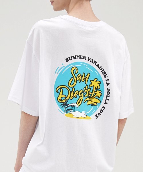 VANNWORKS(バンワークス)の「ラホヤコーブ オーバーサイズ 半袖Tシャツ (VNCTS233) ホワイト(Tシャツ/カットソー・レディース・その他・LARGE/MEDIUM/SMALL/X-LARGE/XX-LARGE)」の1枚目の写真