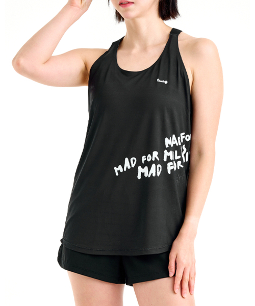 REACTIFY(リアクティファイ)の「ウィメンズ マッドフォーマイルズ シングレット ブラック(Tシャツ/カットソー・レディース・その他・SMALL/MEDIUM/LARGE)」の1枚目の写真