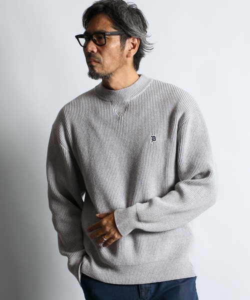 WASHABLE MOCK NECK KNIT：自宅で洗える ウォッシャブル ワンポイント