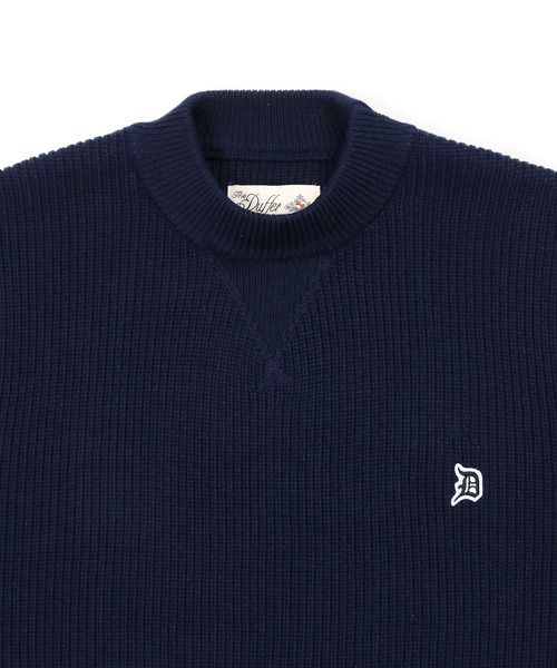 WASHABLE MOCK NECK KNIT：自宅で洗える ウォッシャブル ワンポイント