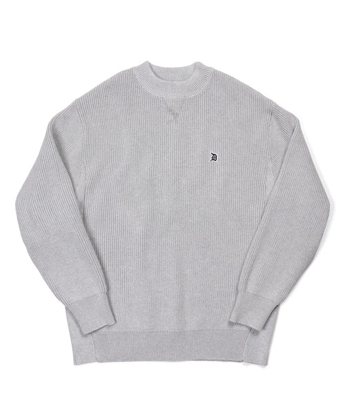 The DUFFER of ST.GEORGE(ザダファーオブセントジョージ)の「WASHABLE MOCK NECK KNIT:自宅で洗える ウォッシャブル ワンポイント モックネックニット(ニット/セーター・メンズ・ネイビー/スミクロ/グレー・LARGE/MEDIUM/SMALL/X-LARGE)」の15枚目の写真