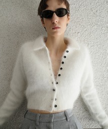 ANGORA SHORT KNIT CARDIGAN
