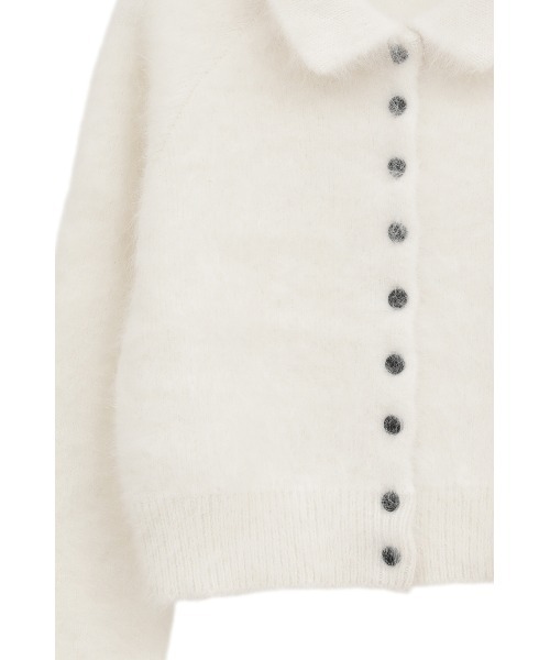 美品　激レア！　クリーニング済み　enaさん着用　CLANEカーディガン セール】ANGORA SHORT KNIT CARDIGAN（カーディガン/ボレロ）｜CLANE