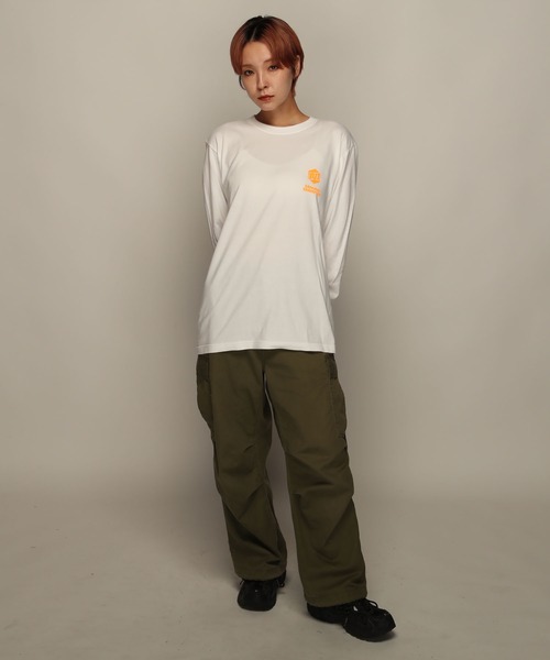 YEN TOWN MARKET(イェンタウンマーケット)の「【SAMURAI CHAMPLOO】サムライチャンプルー バックビジュアル ロングスリーブTEE(Tシャツ/カットソー・メンズ・ブラック/ホワイト・XL/L/M)」の6枚目の写真