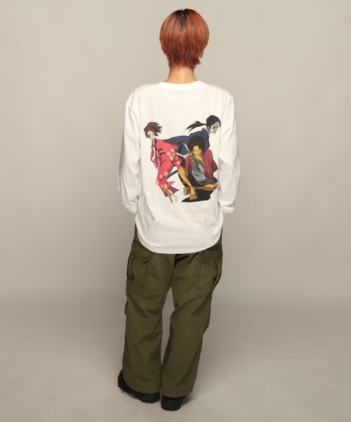 YEN TOWN MARKET(イェンタウンマーケット)の「【SAMURAI CHAMPLOO】サムライチャンプルー バックビジュアル ロングスリーブTEE(Tシャツ/カットソー・メンズ・ブラック/ホワイト・XL/L/M)」の7枚目の写真