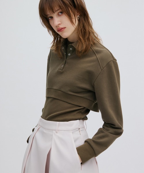 セール】UND BOX SHOULDER CUT TOP（Tシャツ/カットソー）｜Ameri