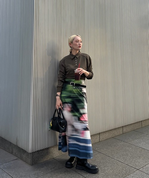 アメリヴィンテージ　 UND BOX SHOULDER CUT TOP セール】UND BOX SHOULDER CUT TOP（Tシャツ/カットソー）｜Ameri