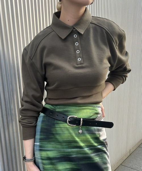 アメリヴィンテージ　 UND BOX SHOULDER CUT TOP セール】UND BOX SHOULDER CUT TOP（Tシャツ/カットソー）｜Ameri