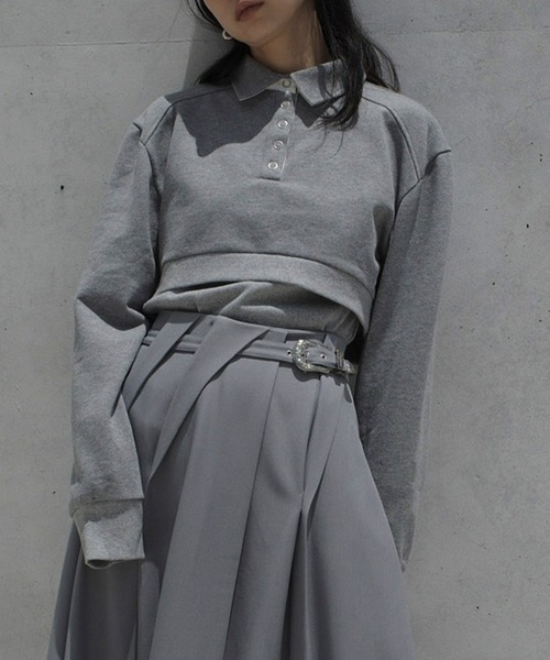 Ameri（アメリ）の「UND BOX SHOULDER CUT TOP（Tシャツ/カットソー