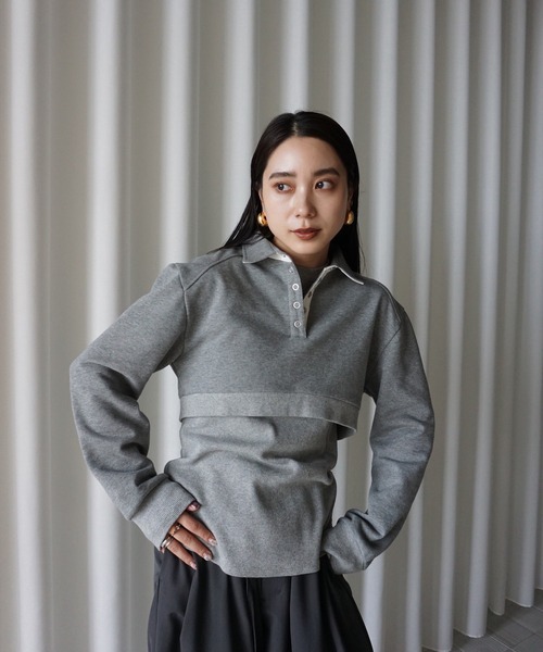 Ameri（アメリ）の「UND BOX SHOULDER CUT TOP（Tシャツ/カットソー